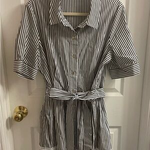 Calvin Klein Monochrome Striped Top